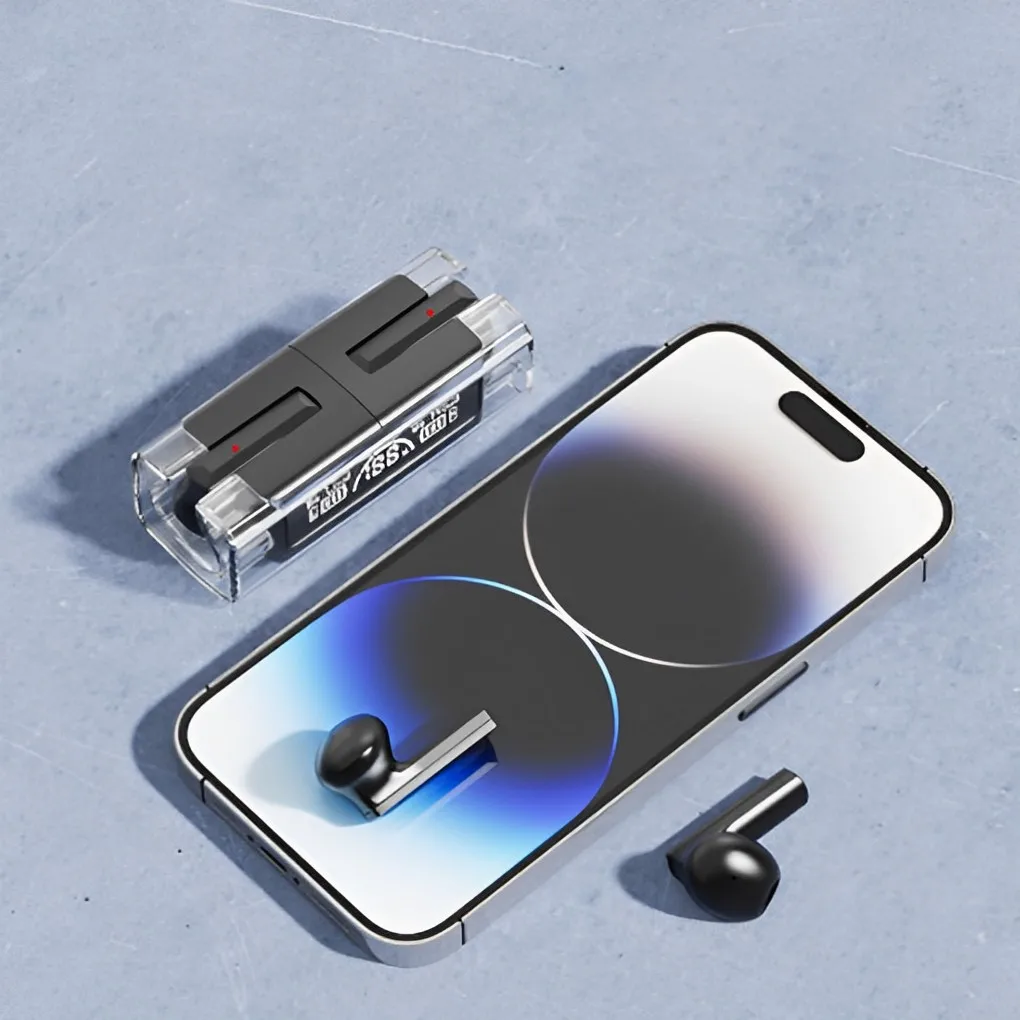 

Прямоугольные беспроводные наушники, Bluetooth-совместимые наушники с усиленными басами, стереогарнитура с шумоподавлением