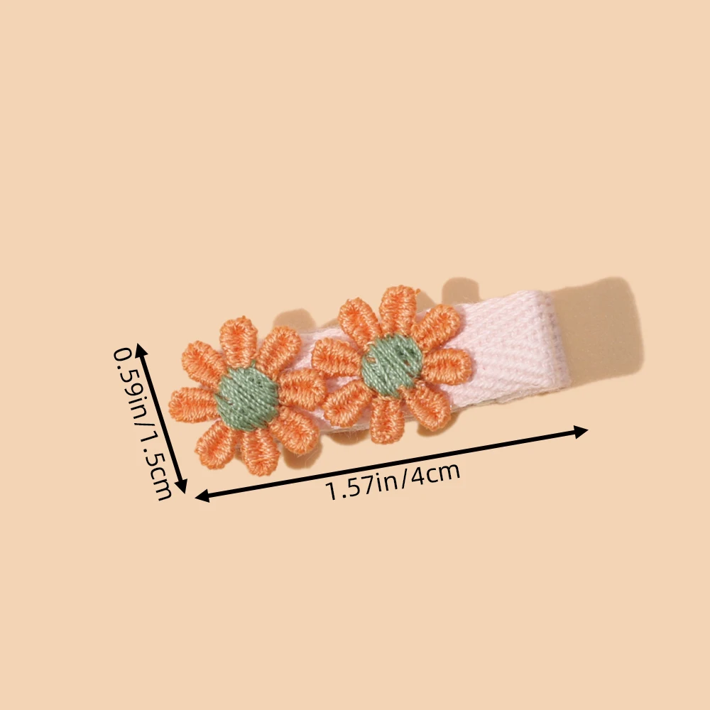 Hair Clips for Kids Girl Cute Daisy Baby Girl Hairpin Boutique Anti Slip Barette Flower Child Hair Accessories for Newborn, hair accessories