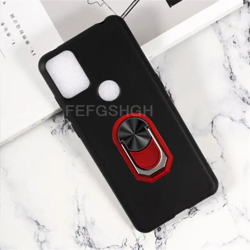 Custodia Silicone Per Alcatel 1S 2020, Cover Morbida TPU Nero Con Design Pallone Romantico
