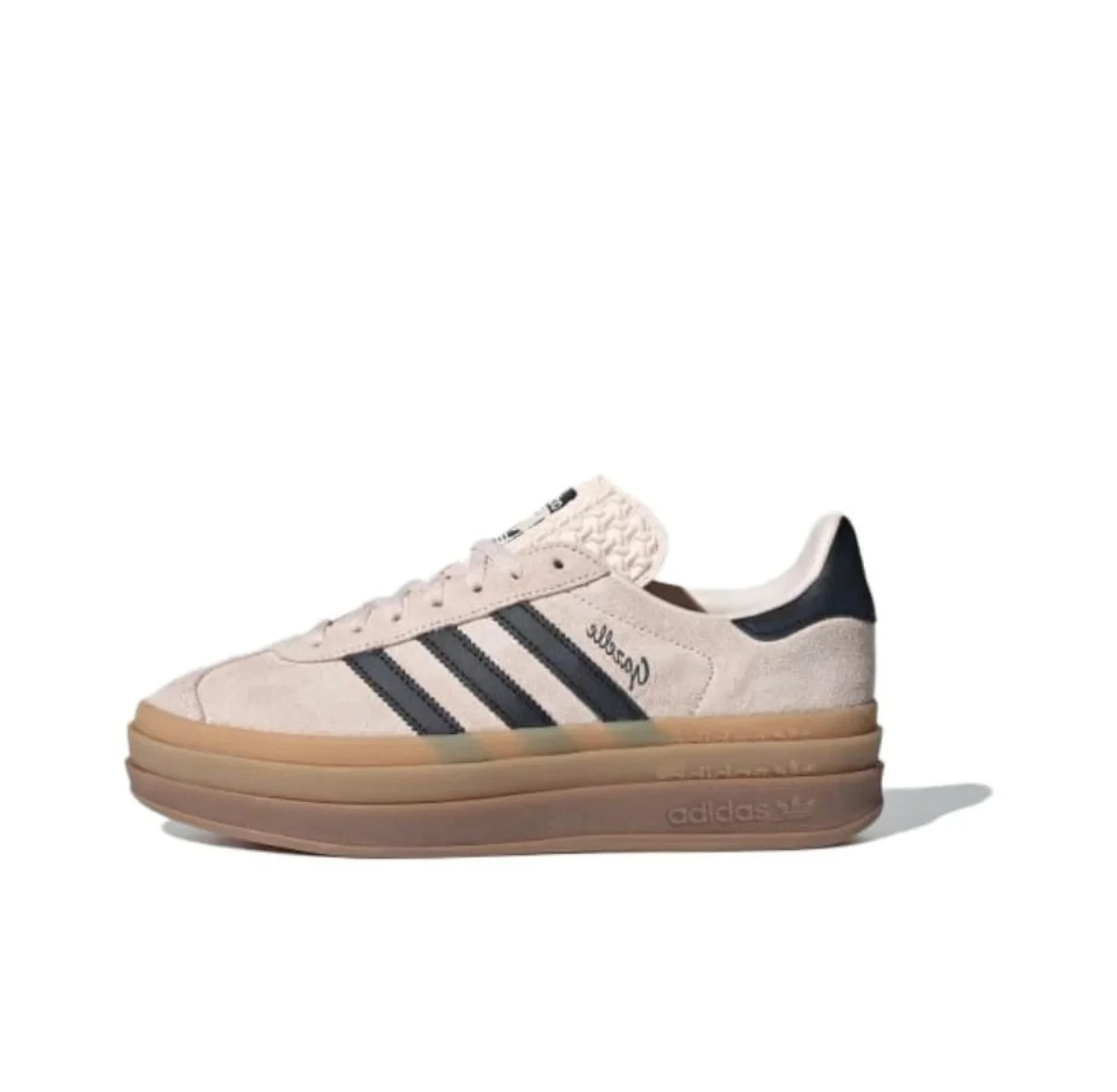 adidas Gazelle Bold True Pink (Women's) IE0420 Versatile everyday thick bottom low top women's