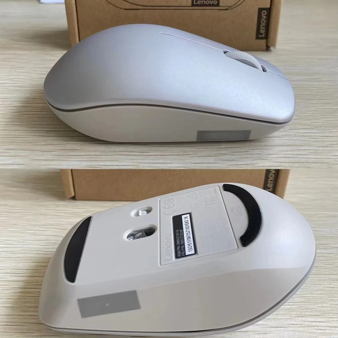 2.4G Wireless Mouse For Lenovo L300 in Platinum Grey for