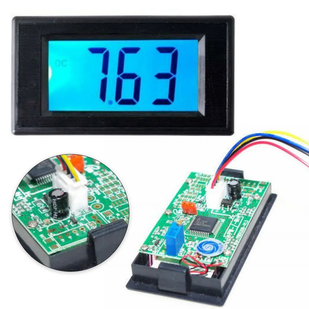 테스트 장비 디지털 패널 전압계 전압계 1개 풍력 에너지 YB5135D 7세그먼트 AC/DC 8-12V 실용