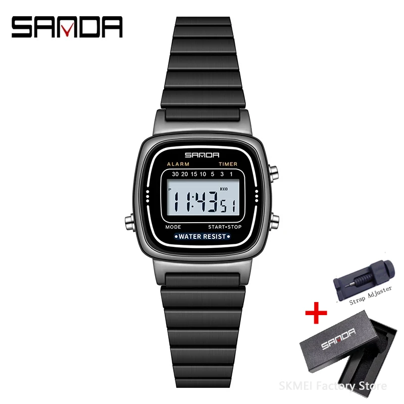 SANDA Elegant Luxury Waterproof LED Sports Watch