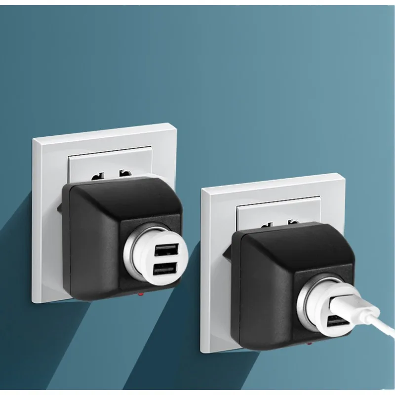 Car Cigarette Lighter Adapter AC 220V To DC 12V EU/UK Plug for Car Electronic Devices Auto Converter Car Accessory