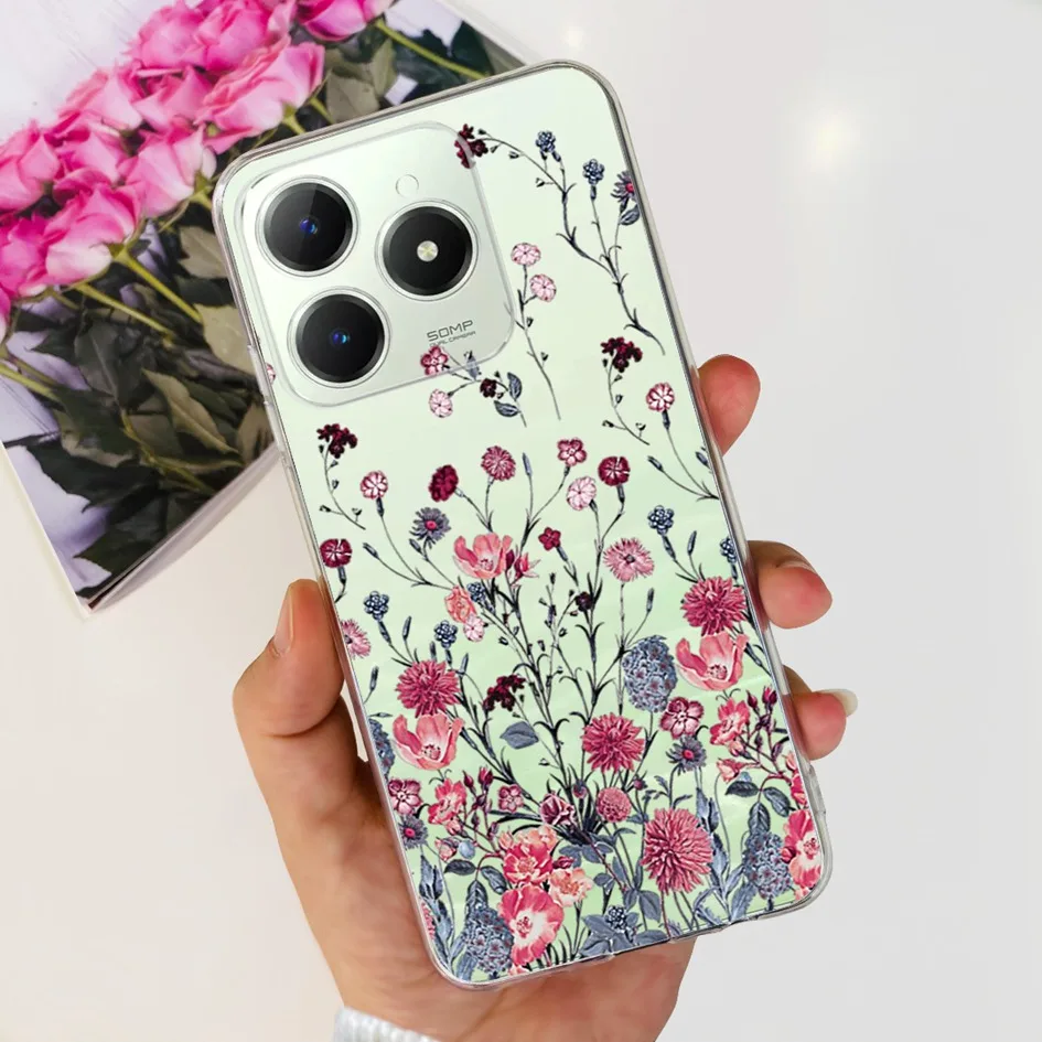 Cute Love Heart Soft Clear Silicone Protective Phone Case