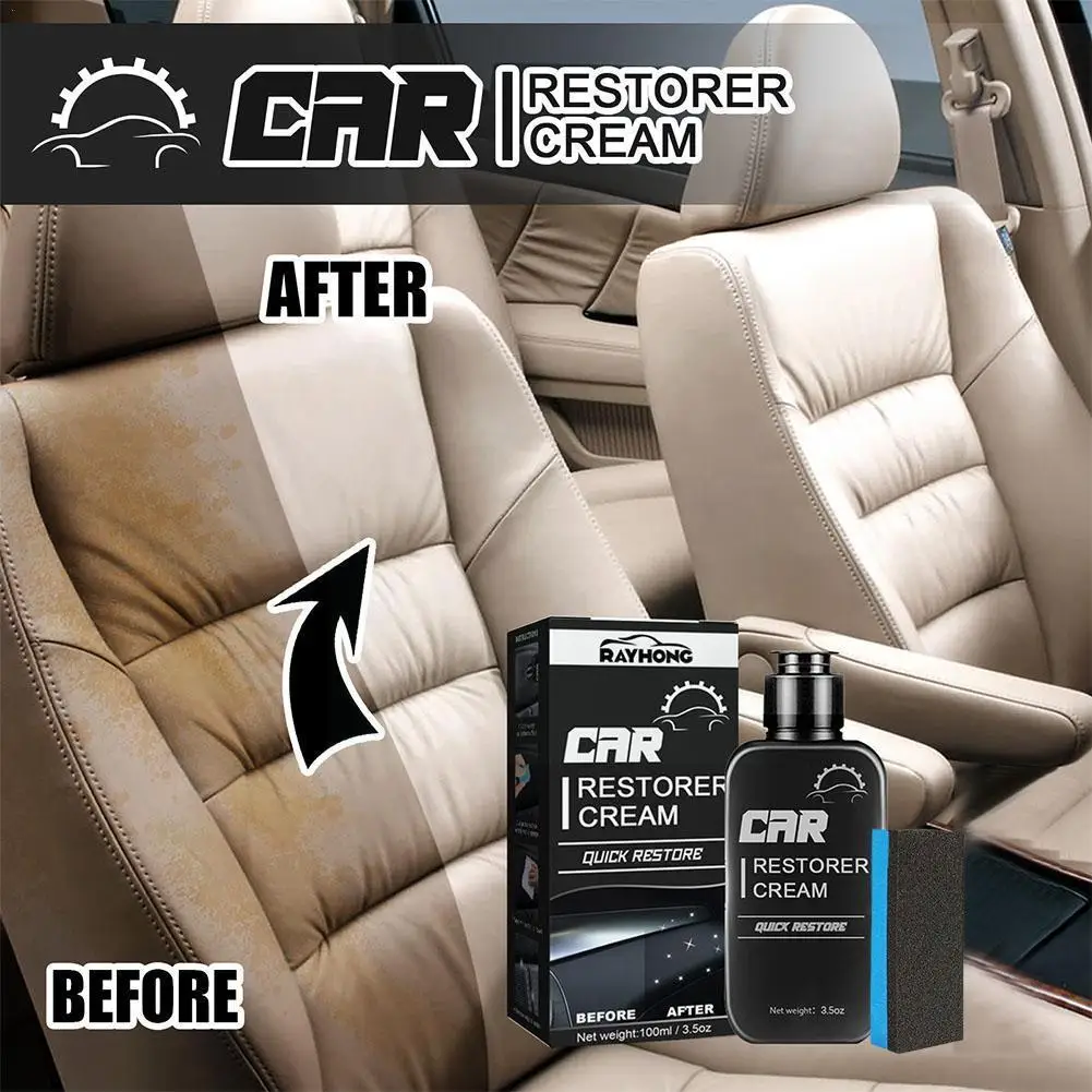 

Car Restoring Liquid Car Interior Cleaning Accessories Agent Renovator Car Restorer Clean Maintenance Cream Wax Retreading P0K7