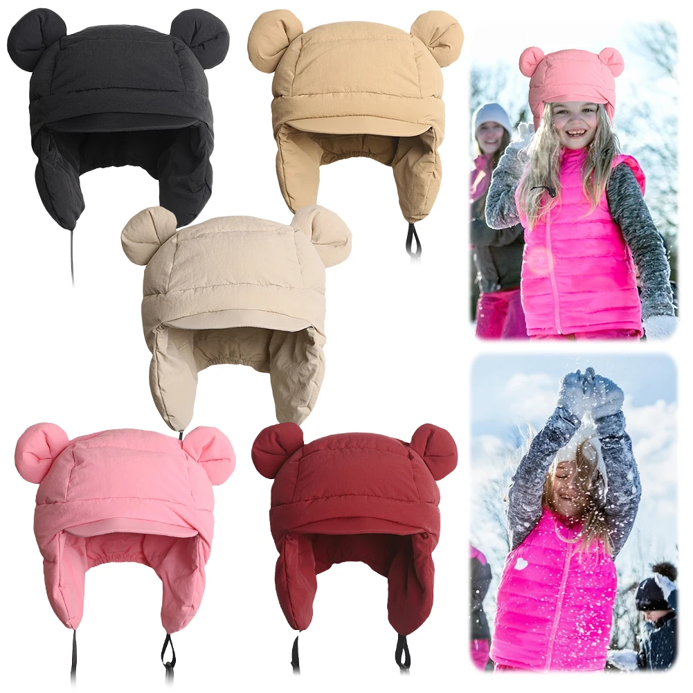 Bomber Hat Men Women Thick Warm Russian Ushanka Ski Hat Ear-flapped Windproof Ear Protection