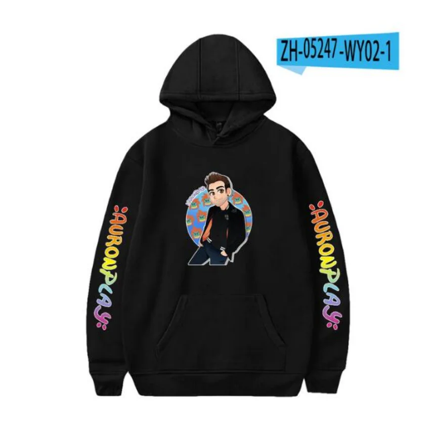 Auronplay Merch-Sudadera con capucha para Hombre, ropa de calle