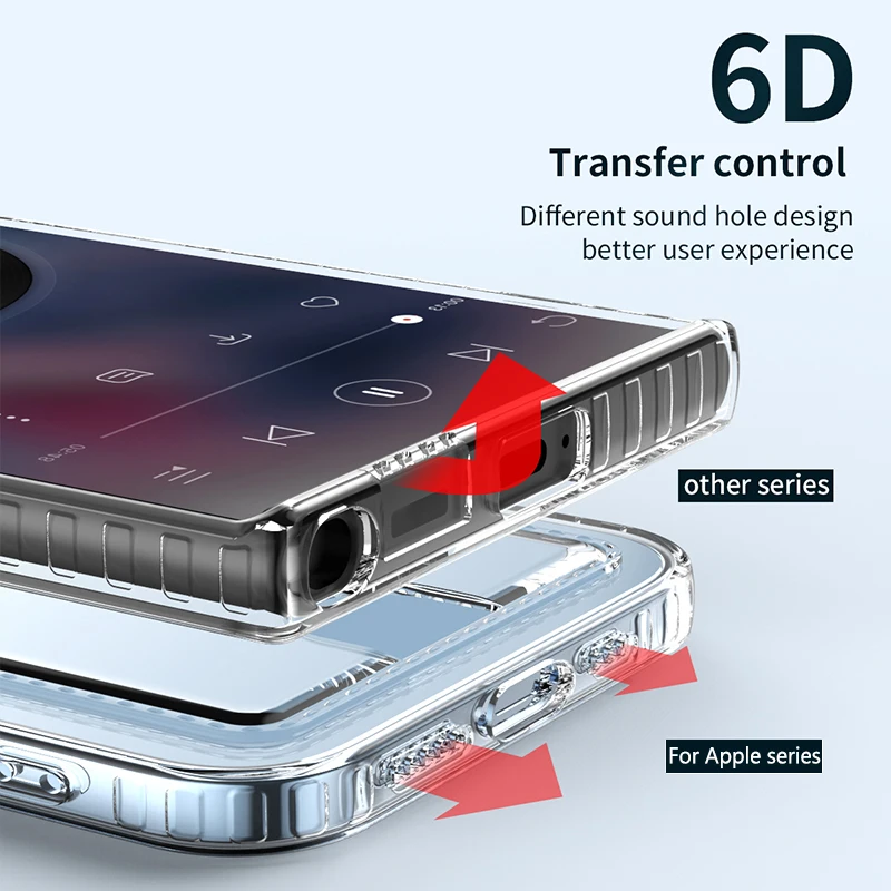 Clear Protective Phone Case with Card Slot Holder for Huawei and Honor Models