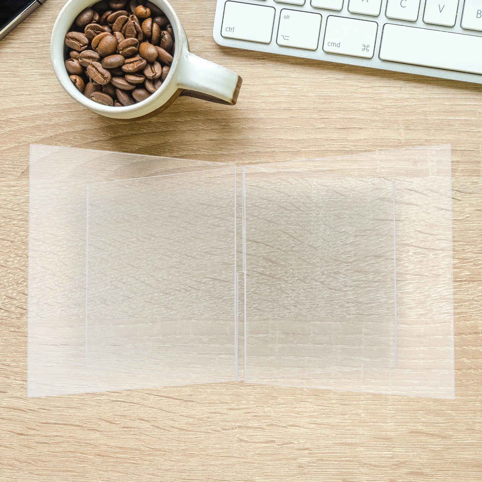 투명 아크릴 독서 책꽂이 창의적인 모양의 데스크탑 책꽂이 다용도 파일 사선 스탠드 가정 사무실용