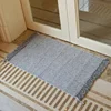 2025 Newest Retro Hand Woven Cotton Linen Carpet Tassel Bedside Rug Geometric Floor Mat Living Rooms Bedroom Home Decor Optional 4