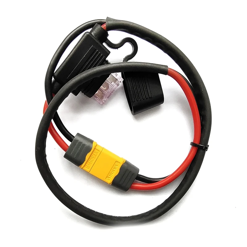 Y16A Electric Bicycle Battery Power Cable Lithium Battery Controller Fuse Waterproof 14AWG Discharge Wire XT60
