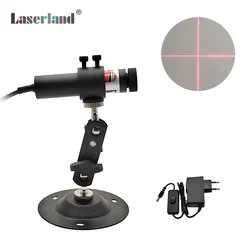 Enhanced Focusable Red Cross - Hair Laser Module for Precision Alignment in Fabric, Woodworks, and Printing Tasks (100mW 5V EU AM)