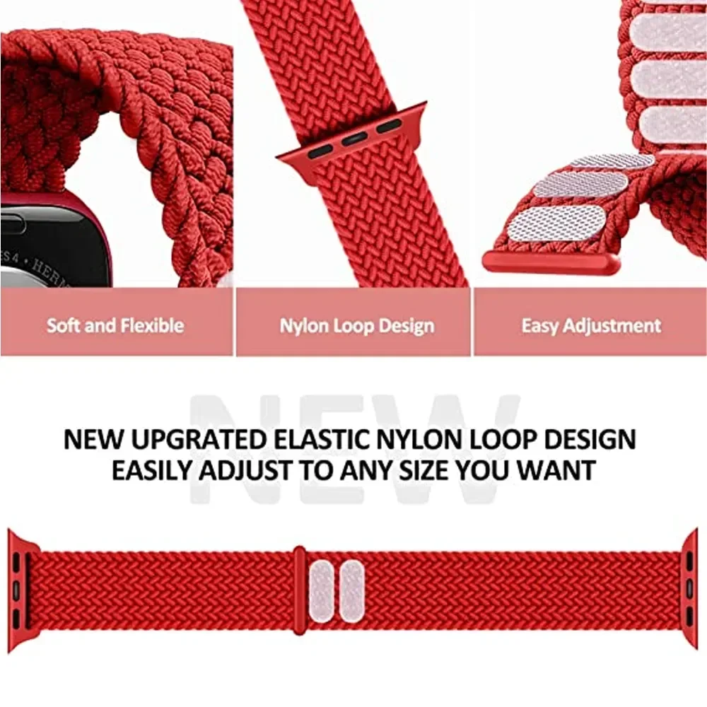 Braided Solo Loop Watch Band Strap in Premium Design
