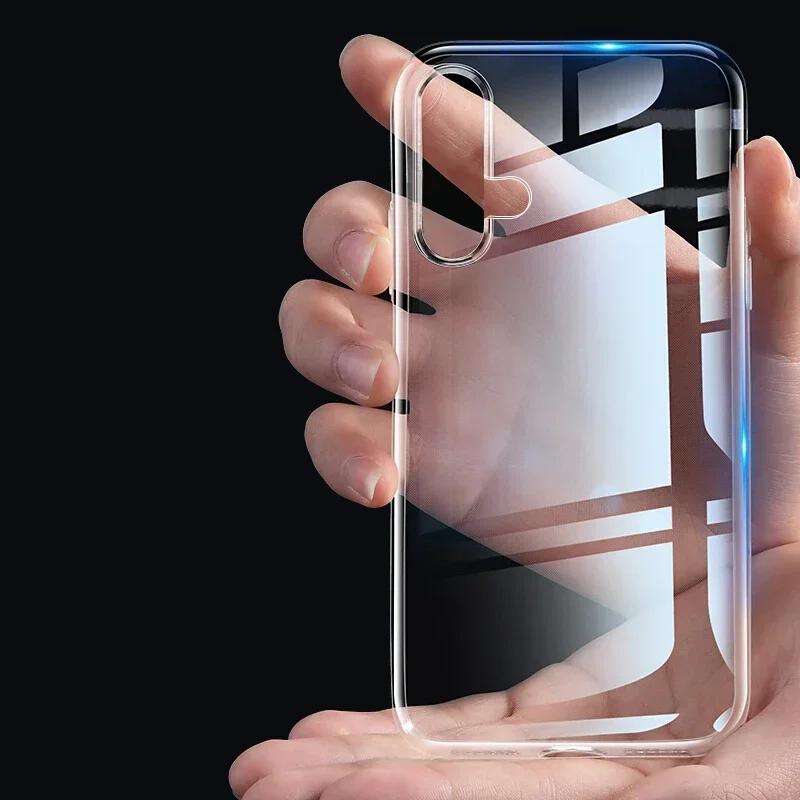 Shockproof Transparent Silicone Phone Case - Clear TPU Back Cover