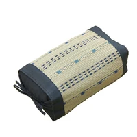 Cool Rushes Sleeping Pillows For Tatami Beds Cool Summer Memory Foam Filled Asian Japan Style Natural Mat Rushes Neck Pillows