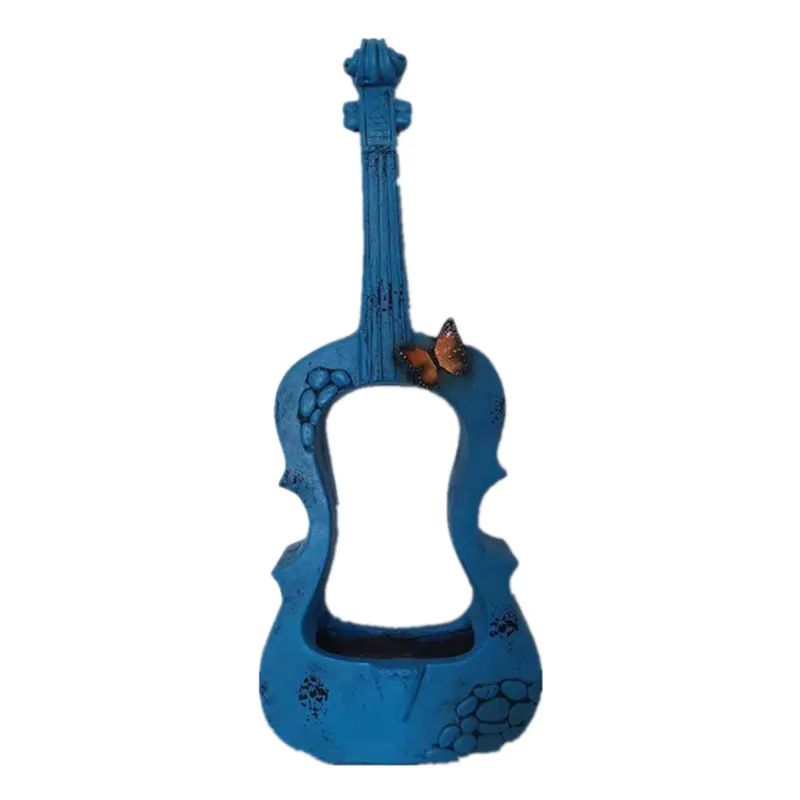 

White Violin Outdoor Balcony Garden Decoration Showcase Courtyard Landscape