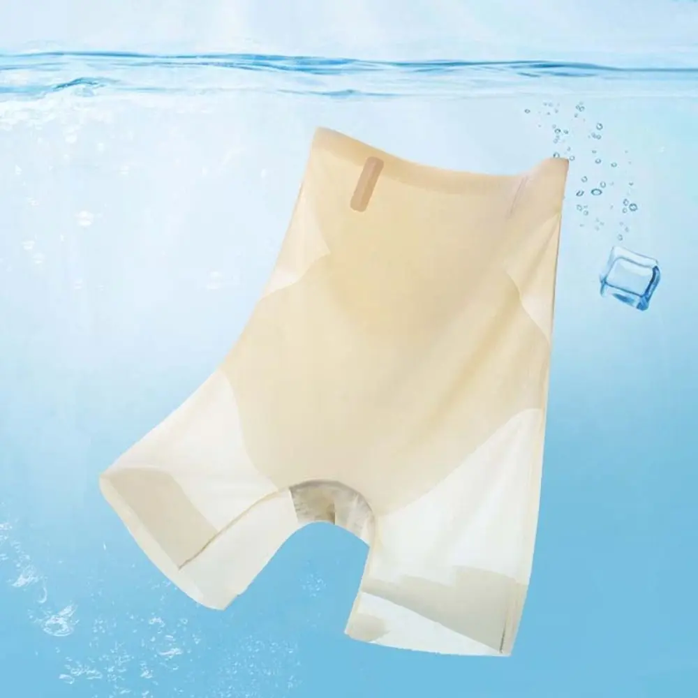 Seamless Ice-Silk High-Waist Tummy Control Panties (4/6 Pack)