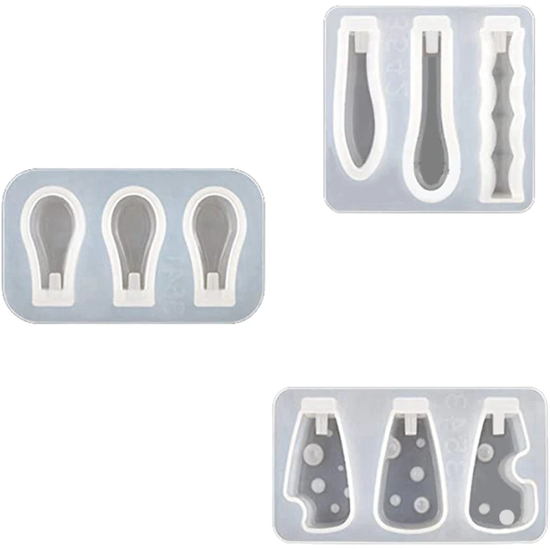 

3Pcs Resin Knife Holder Handle Mold Collection For DIY Cutlery Handle Epoxy Resin Mold