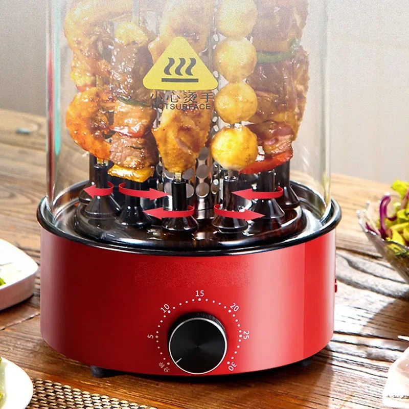 Household Electric BBQ Grill Smokeless Hanging Skewers Grill Grill Automatic Rotation Grilled Lamb Skewers 3