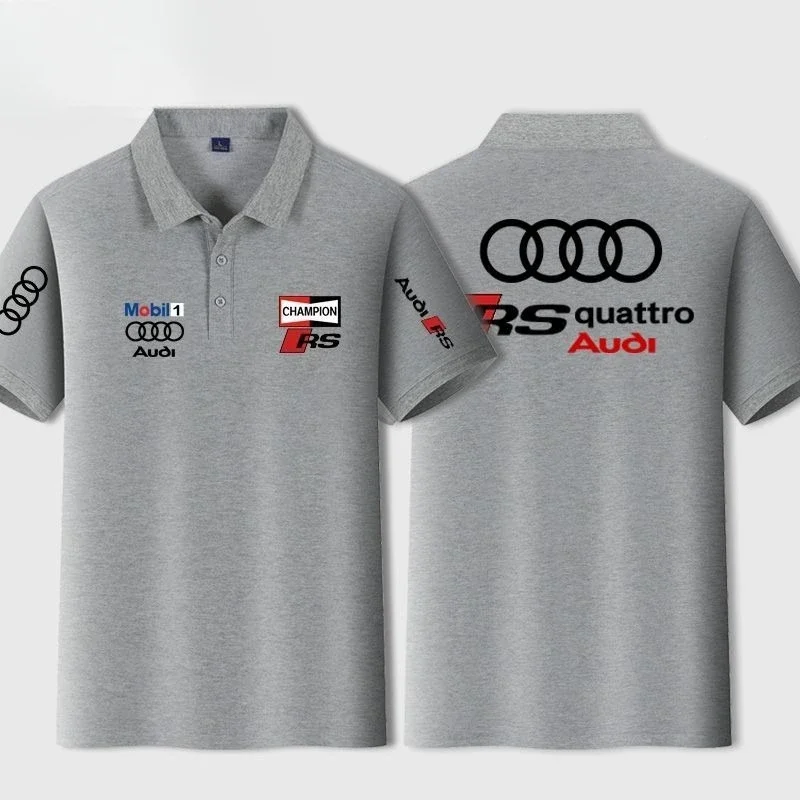 Audi RS T-Shirt - Men Polo Shirt Custom Printed Performance Car Apparel