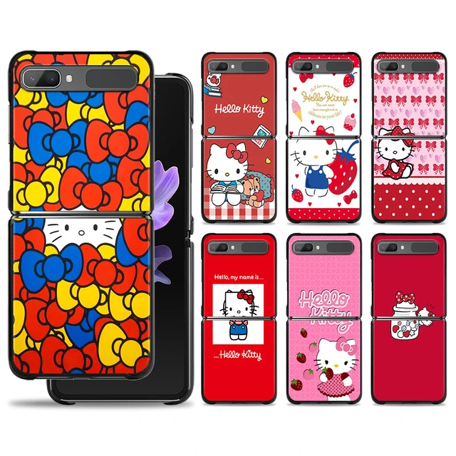 LOUIS VUITTON LV PATTERN LOGO HELLO KITTY Samsung Galaxy Z Flip 4 Case Cover