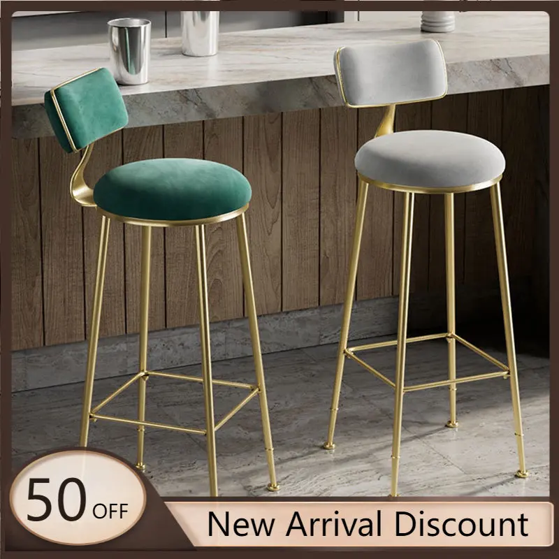 

Modern Minimalist Dining Chairs Relaxing Metal Designer Unique Dining Chairs high stools Reception Silla Comedor Home Furniture