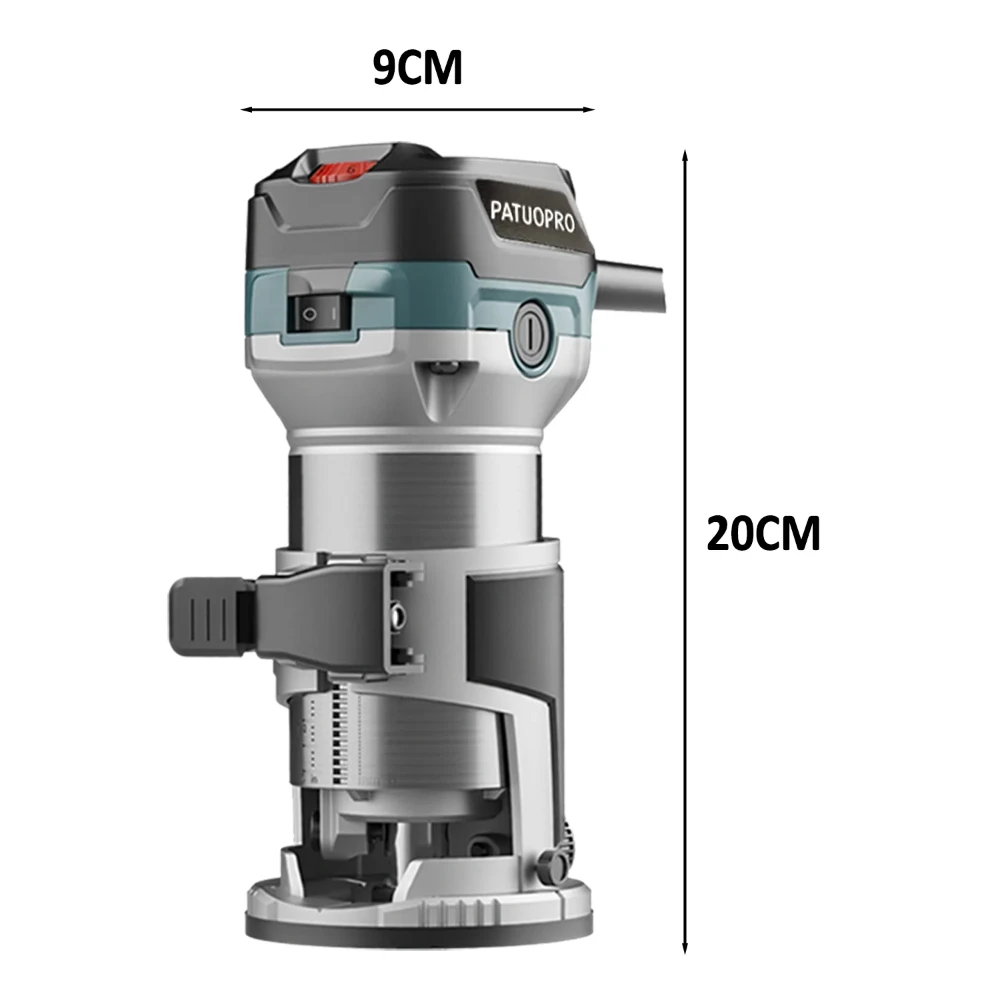 Wood Router 710W Electric Trimmer Carpentry Manual Trimming Tools Woodworking Laminate Trimmer