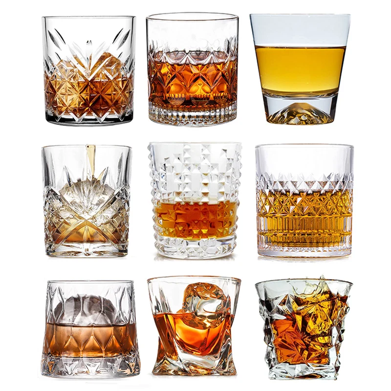 Bicchiere Da Whisky Da 1 Pezzo, Bicchieri Per Bicchieri Da Rocce Vecchio Stile, Bicchieri Per Cocktail Scotch, Bourbon, Gin, Voldka, Brandy