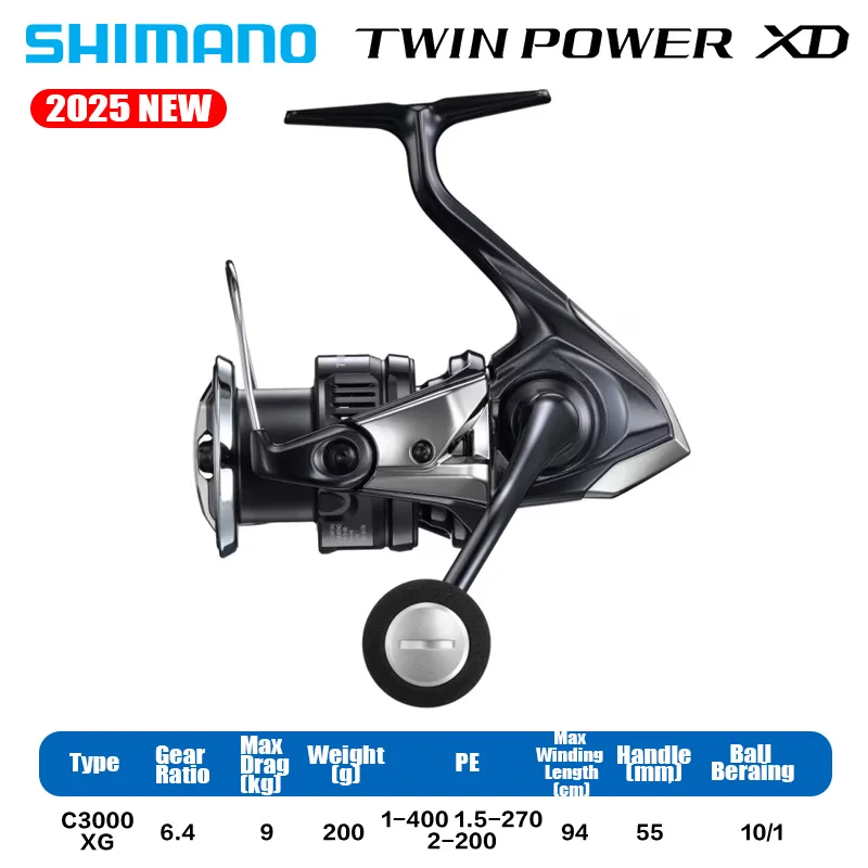 SHIMANO 2025 NEW TWINPOWER XD Spinning Fishing Reel AR-C