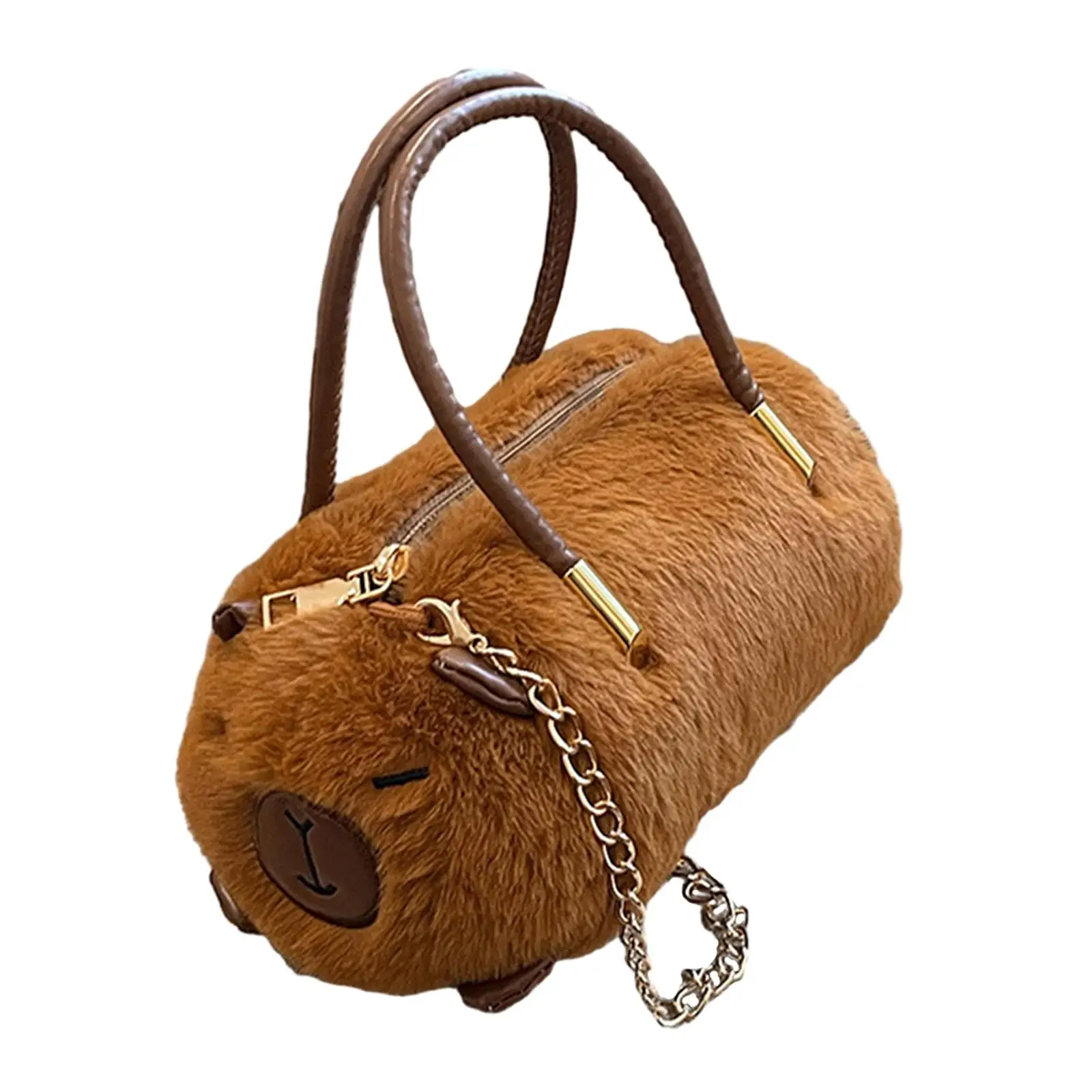 Capybara Plush Shoulder Bag Chain Bag Birthday Gifts Shopping Bag Lady Creative Plush Bag Handbag for Daily Commuting Holiday