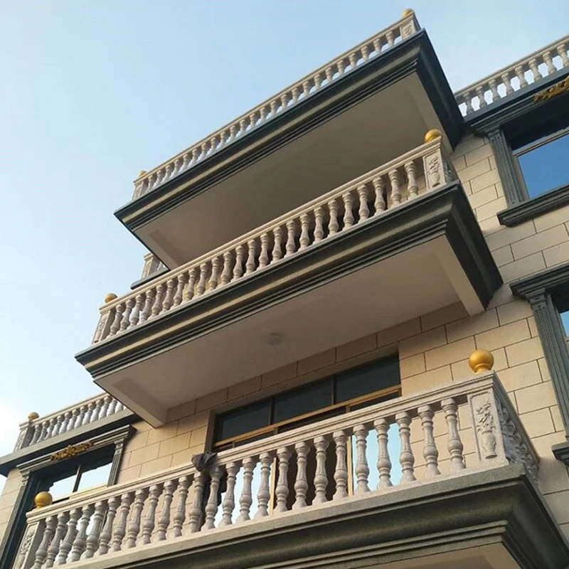 Description Picture 4 of itemEuropean Roman Columns Mold Home Garden Cement Vase Column Villa Balcony Handrail Fence Column Building Retro Garden Decoration