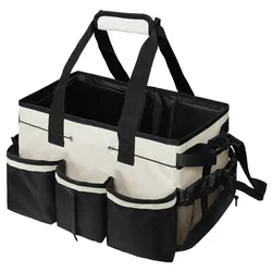 Waterproof and Wear-Resistant Large Capacity Multifunctional Tool Storage Bag (White)