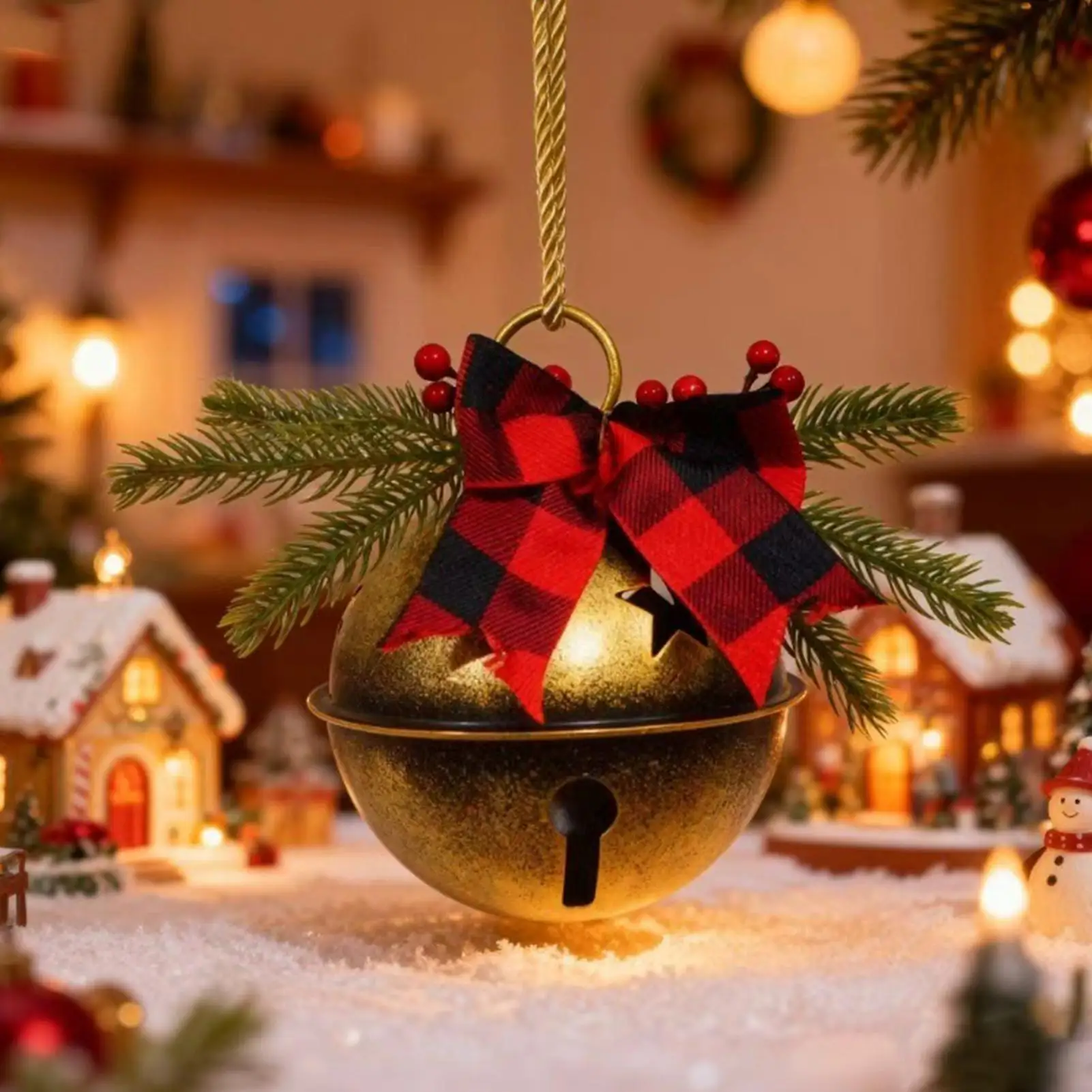 Christmas Bells For Tree Classic Festive Celebration Christmas Large Bell Bwith Ow For Window Staircase Wall Living Room Bedroom