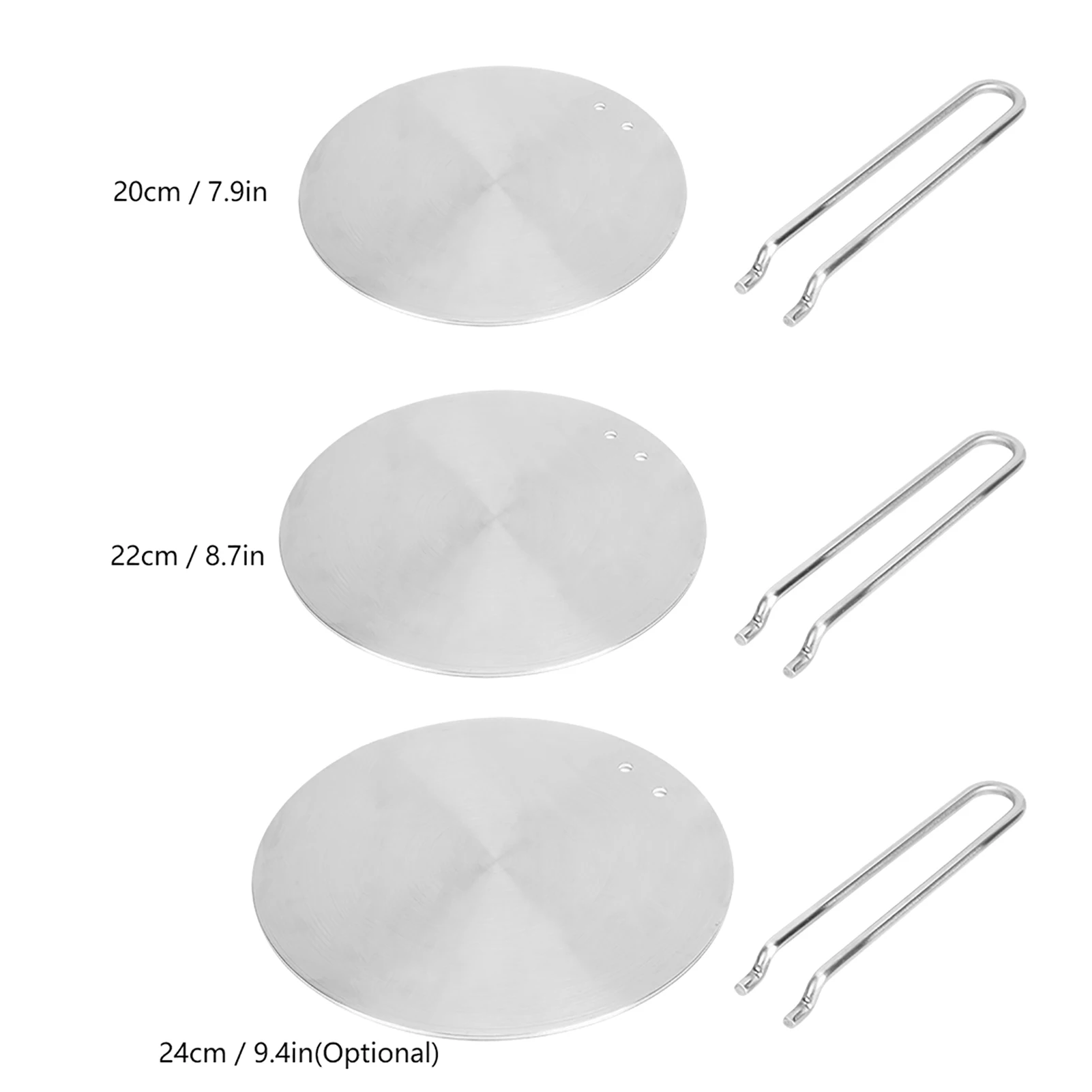 Cooker Accessories Stainless Steel Heat Diffuser Induction Plate Adapter Converter Gas Electric Cooker Plate Heat Diffuser Plate 4