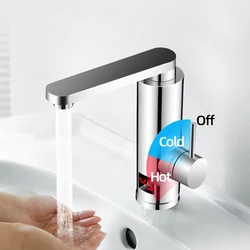 3000W Kitchen Instant Heating Faucet Electric Hot Water Heater Tap Bathroom Faucet Luxurious 3 Seconds Fast Heating Pump 220V