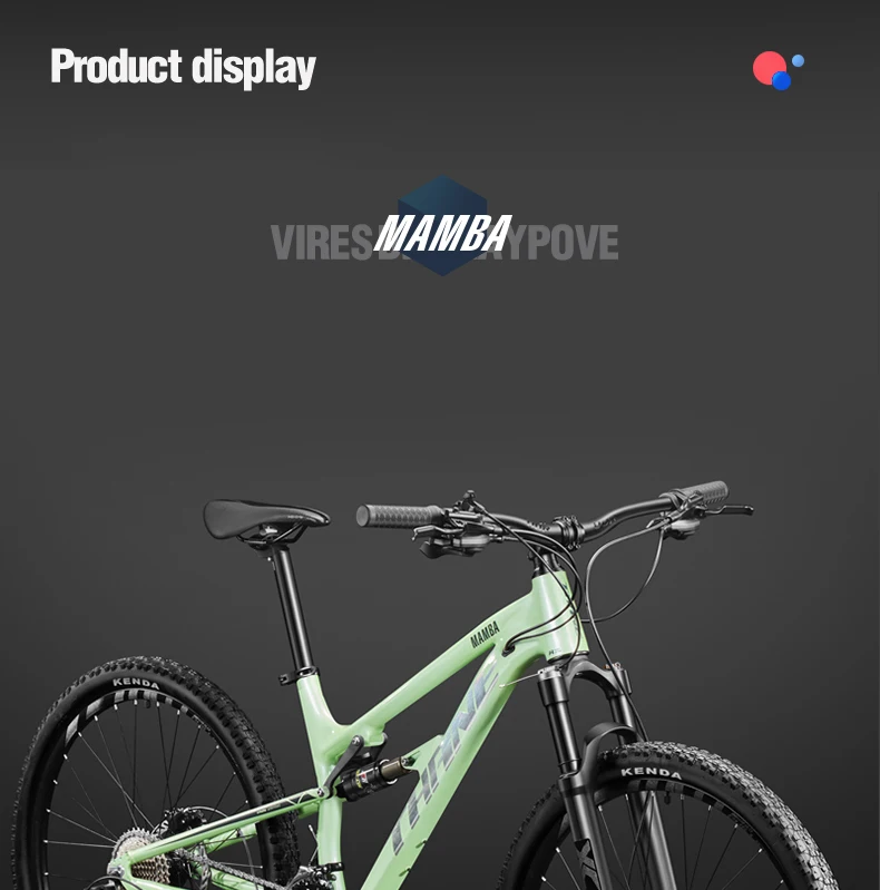 Soft Tail Frame Downhill Mountain Bike Full Suspension Mountain Bicycle 30/33 Speed 27.5 inch Aluminium Alloy Cross Country Bike