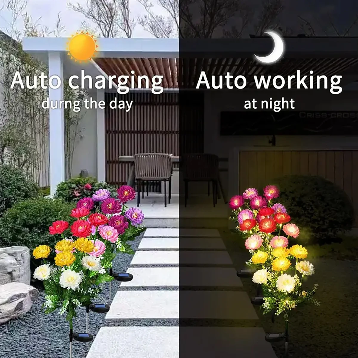Radiant Solar Snowdrop Garden Light – Outdoor Decorative LED