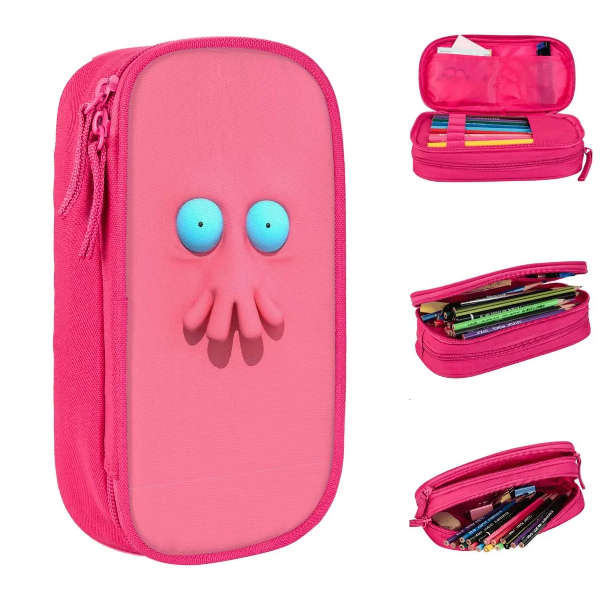 Zoidberg Funny Meme Pencil Cases Lovely Futuramas Pen Box Pencil Bags Girl Boy Large Storage Office Zipper Pencilcases