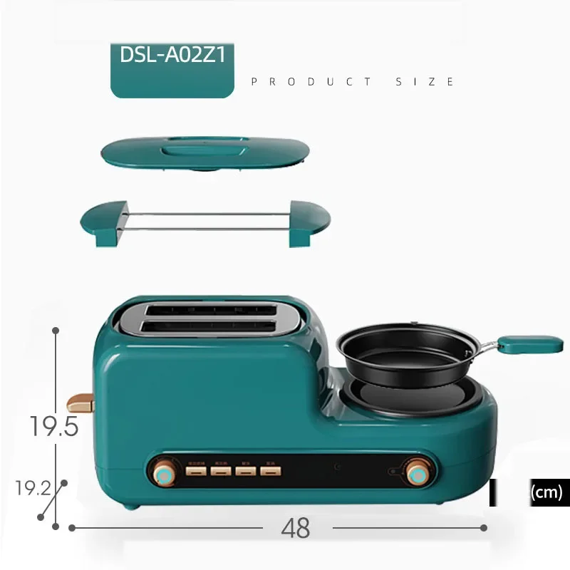 

Household Sandwich Breakfast Maker Machine Toast Home Multi-function Small Four-in-one Toaster Soil Toaster