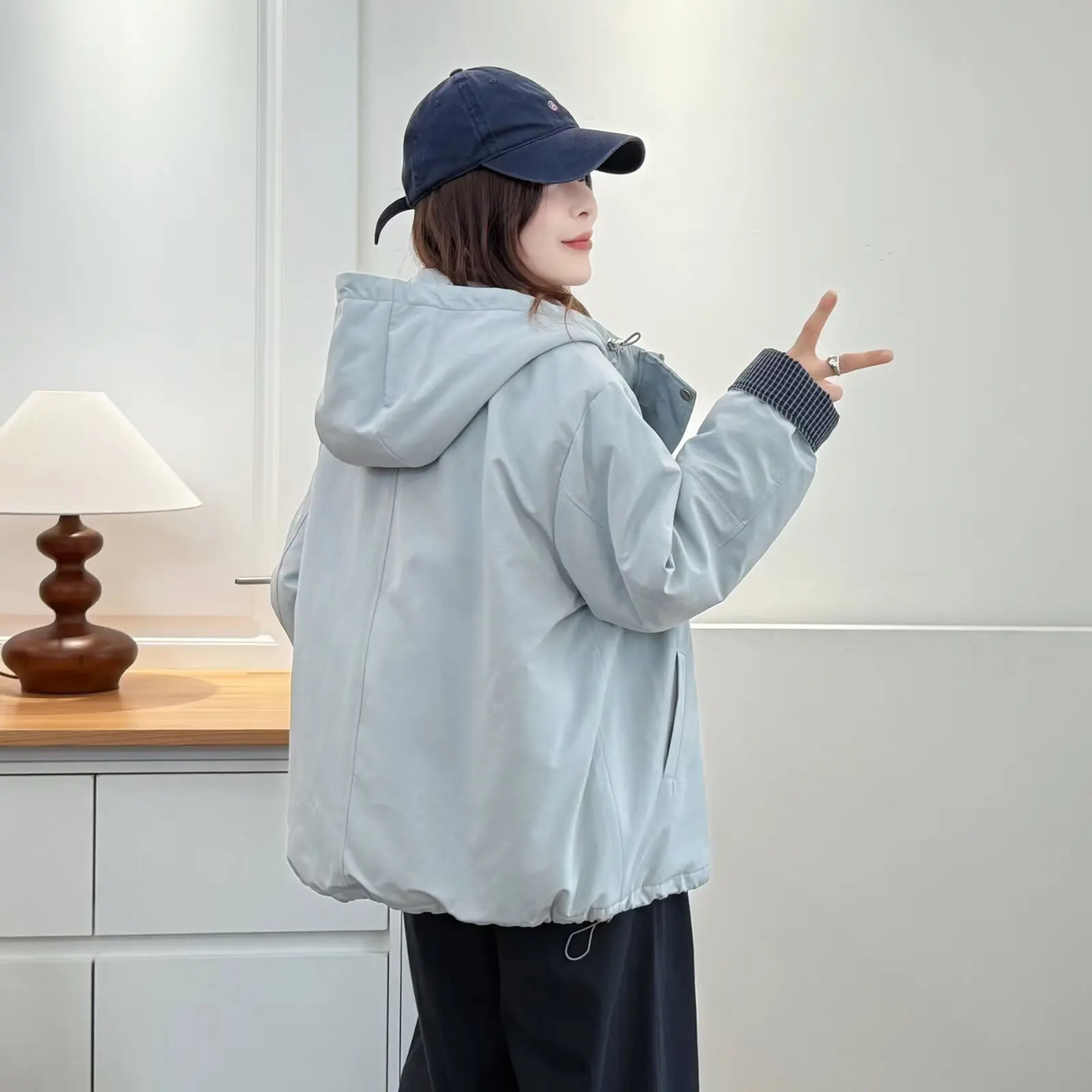 New Korean Style Simple Casual Padded Hooded Jacket Quilting Coat XXXXL Fashion Plus Size Women's Parkas Autumn And Winter