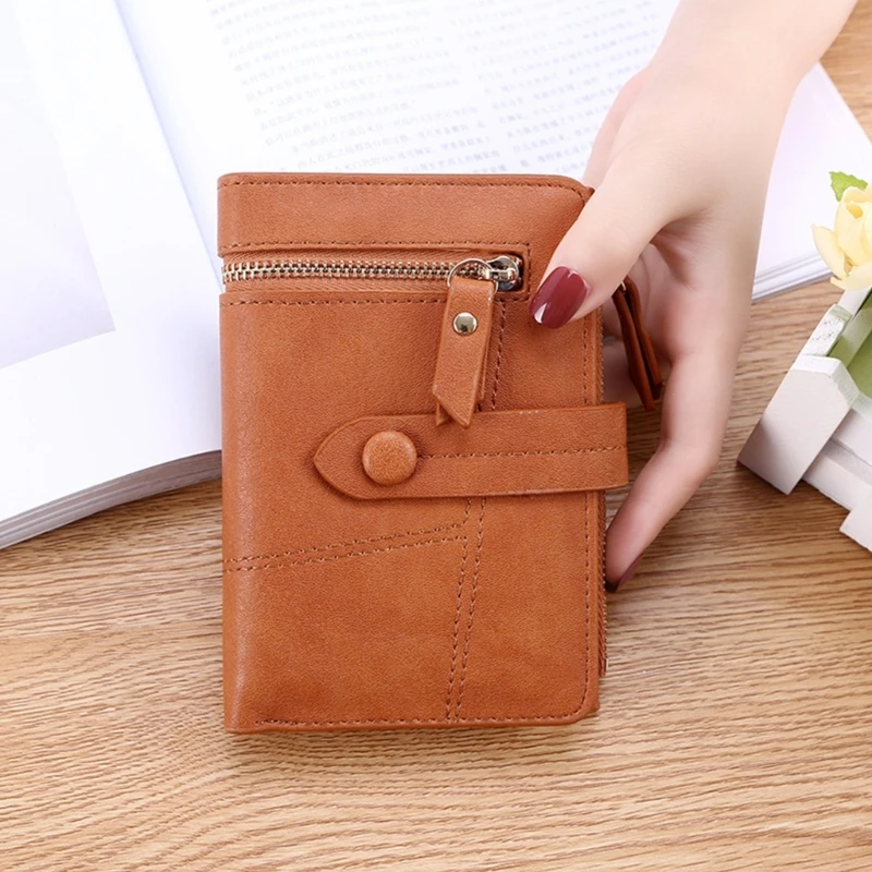 Women Short Wallet Multi Purpose Purses Hasp Credit Card Holder Coin