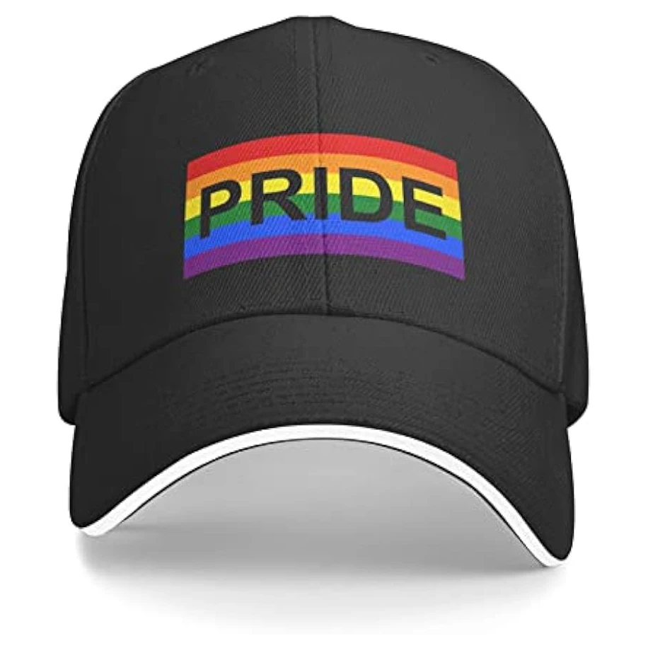 

LGBT Gay Pride Unisex Baseball Cap Fits Men Women Adjustable Dad Hat Sandwich Bill Cap