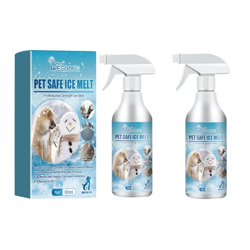 

Быстрорастворимое средство для удаления снега для домашних животных. Безопасное и экологически чистое. Удобная бутылка емкостью