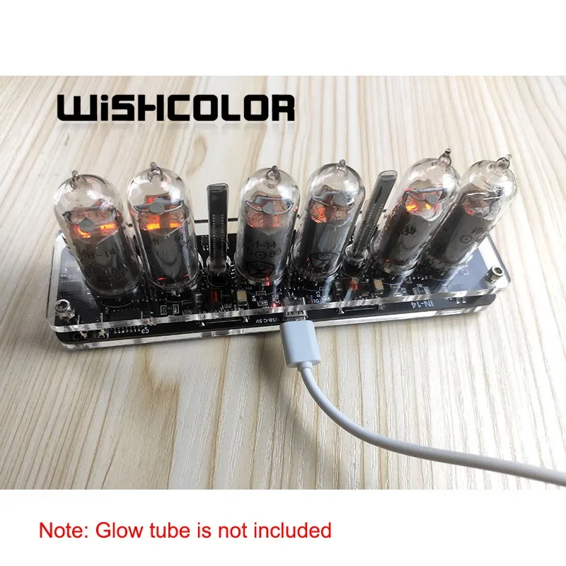 Wishcolor IN-14 6 桁ニキシー管時計クリエイティブデスクトップ時計