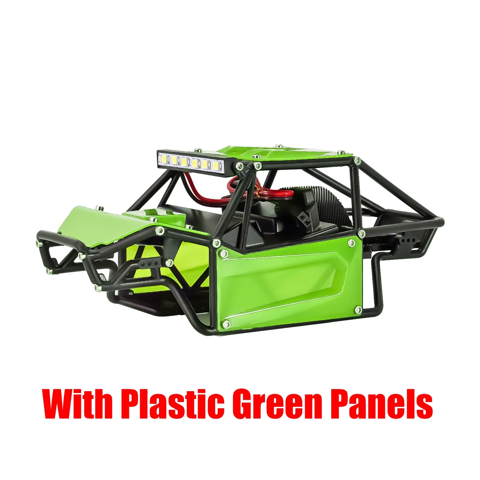 INJORA ロックバギーシャーシ 1/24クローラー アキシャル SCX24系 INJORA Nylon Rock Buggy Body with Metal Spider Panels for 1