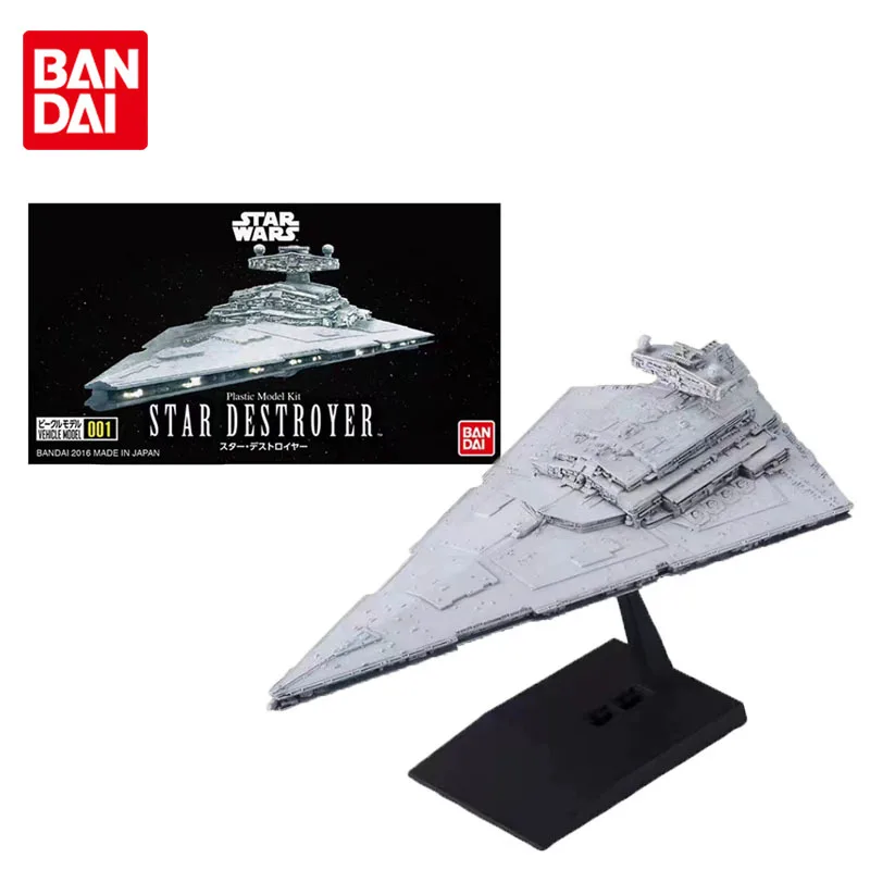 Bandai Star Wars Blocks Anime Star Destroyer 001 Genuine Assemblato Modello Di Veicolo Action Toy Figure Raccogliere Giocattoli Per Bambini