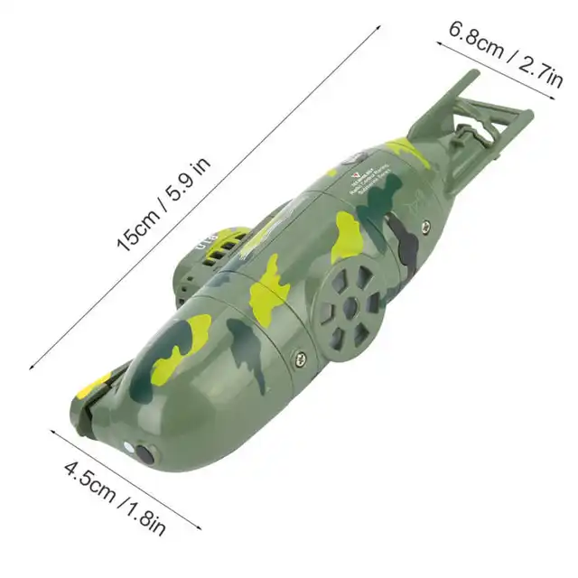 RC Submarine Remote Control Boat MINI Diving Toy Simulation Model Gift for Kids Boys Support 6‑channel Control 4