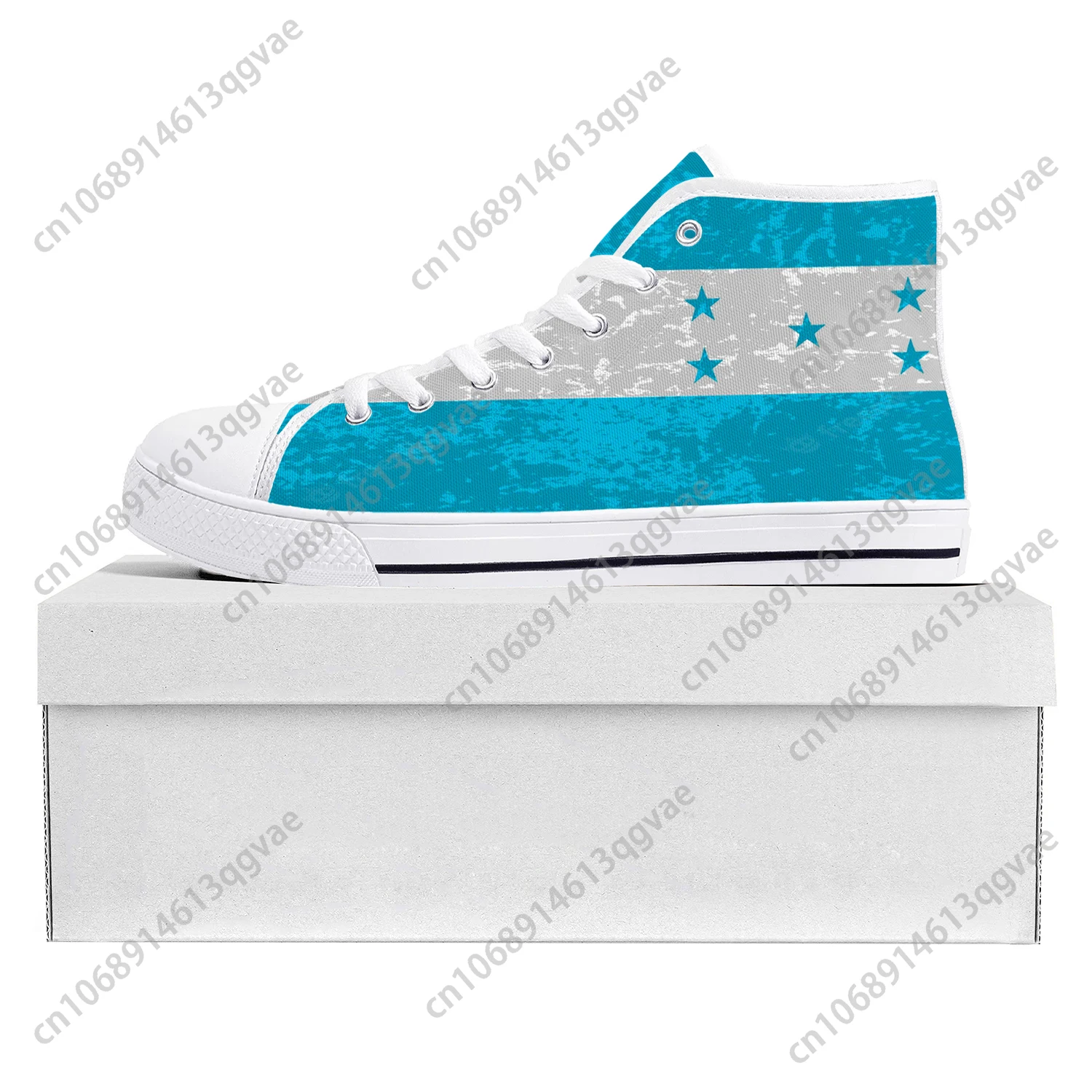 Honduran Flag High Top High Quality Sneakers Mens Womens Teenager Canvas Sneaker Honduras Casual Couple Shoes Custom Shoe