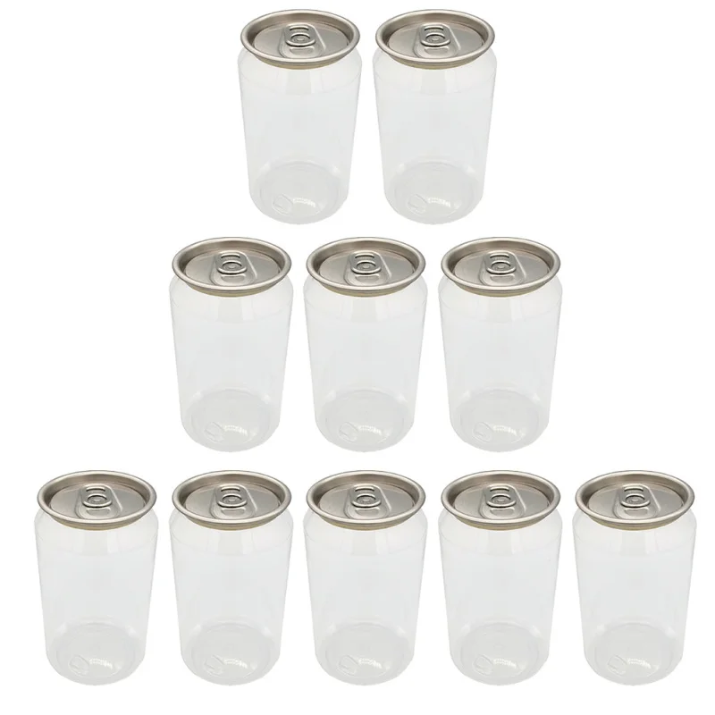 Description Picture 4 of itemDisposable Ring-Pull Can Beverage Bottles PET Milk Carafe Milk Tea Bottles Drinking Packaging Bottles Clear Milk